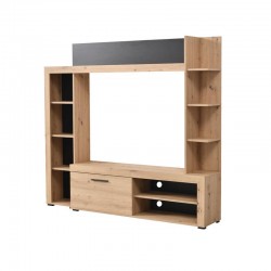 ΚΕΝΤΡΟ ΨΥΧΑΓΩΓΙΑΣ-ΣΥΝΘΕΣΗ RUBI ARTISAN / ΜΑΥΡΟ 172x33x157εκ