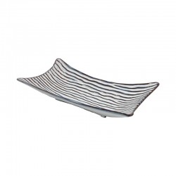 ΚΕΡΑΜΙΚΗ ΠΙΑΤΕΛΑ Fylliana FL273 ΛΕΥΚΟ-ΓΚΡΙ ΧΡΩΜΑ 36x19x8εκ