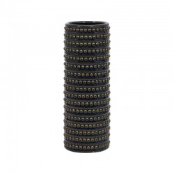 ΚΕΡΑΜΙΚΟ ΒΑΖΟ Fylliana 22023 ΜΑΥΡΟ-ΜΠΛΕ ΧΡΩΜΑ 12x12x33εκ