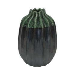 ΚΕΡΑΜΙΚΟ ΒΑΖΟ Fylliana 606664 ΓΚΡΙ ΠΡΑΣΙΝΟ ΧΡΩΜΑ 18x38εκ