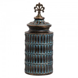 ΚΕΡΑΜΙΚΟ ΒΑΖΟ Fylliana 818695 ΜΠΡΟΝΖΕ 16x16x40εκ