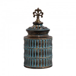 ΚΕΡΑΜΙΚΟ ΒΑΖΟ Fylliana 818696 ΜΠΡΟΝΖΕ 16x16x34εκ