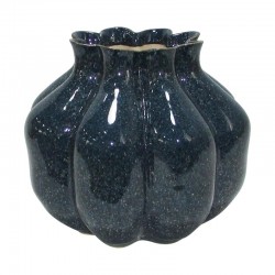 ΚΕΡΑΜΙΚΟ ΒΑΖΟ Fylliana Belinda ΜΠΛΕ ΧΡΩΜΑ 21x21x19εκ