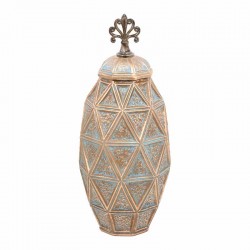 ΚΕΡΑΜΙΚΟ ΒΑΖΟ Fylliana ΒΕΡΑΜΑΝ ΧΡΥΣΟ 40.5εκ sls