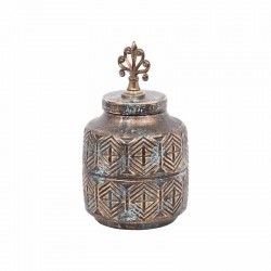 ΚΕΡΑΜΙΚΟ ΒΑΖΟ Fylliana ΒΕΡΑΜΑΝ ΜΠΡΟΝΖΕ 26.5εκ sls