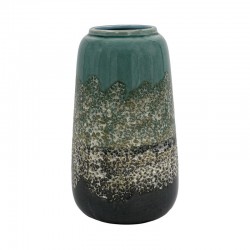 ΚΕΡΑΜΙΚΟ ΒΑΖΟ Fylliana FL2361 ΠΡΑΣΙΝΟ-ΓΚΡΙ ΧΡΩΜΑ 19x32εκ