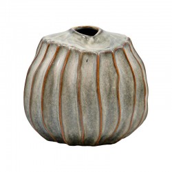 ΚΕΡΑΜΙΚΟ ΒΑΖΟ Fylliana FL243 ΠΡΑΣΙΝΟ-ΓΚΡΙ-ΧΡΥΣΟ ΧΡΩΜΑ 19x17εκ