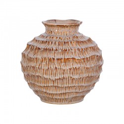 ΚΕΡΑΜΙΚΟ ΒΑΖΟ Fylliana FL30015 ΓΚΡΙ-ΚΑΦΕ ΧΡΩΜΑ 21x20εκ