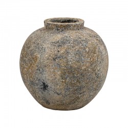 ΚΕΡΑΜΙΚΟ ΒΑΖΟ FYLLIANA FL3115 ΧΡΩΜΑ ΓΚΡΙ - ΒΕΡΑΜΑΝ - ΚΑΦΕ 29x30εκ