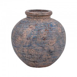 ΚΕΡΑΜΙΚΟ ΒΑΖΟ FYLLIANA FL3223 ΧΡΩΜΑ ΜΑΥΡΟ - ΧΡΥΣΟ 33x33εκ