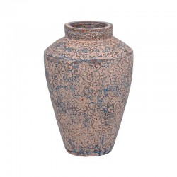 ΚΕΡΑΜΙΚΟ ΒΑΖΟ FYLLIANA FL3223 ΧΡΩΜΑ ΜΠΕΖ - ΜΠΛΕ 27x39εκ