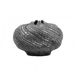 ΚΕΡΑΜΙΚΟ ΒΑΖΟ Fylliana FL3228 ΓΚΡΙ-ΑΣΗΜΙ ΧΡΩΜΑ 22x15εκ