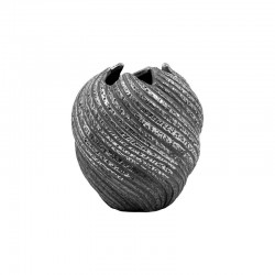 ΚΕΡΑΜΙΚΟ ΒΑΖΟ Fylliana FL3229 ΓΚΡΙ-ΑΣΗΜΙ ΧΡΩΜΑ 18x19εκ