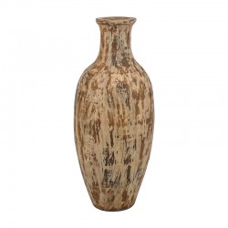 ΚΕΡΑΜΙΚΟ ΒΑΖΟ FYLLIANA FL3231 ΧΡΩΜΑ ΜΠΕΖ - ΧΡΥΣΟ 28x67εκ