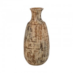 ΚΕΡΑΜΙΚΟ ΒΑΖΟ FYLLIANA FL3235 ΧΡΩΜΑ ΜΠΕΖ - ΧΡΥΣΟ 23x51εκ