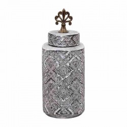 ΚΕΡΑΜΙΚΟ ΒΑΖΟ Fylliana ΓΚΡΙ 45εκ sls