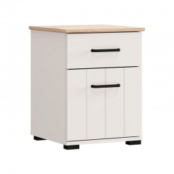 ΚΟΜΟΔΙΝΟ LAMBETH NO1F1V CASHMERE-ARTISAN OAK ΧΡΩΜΑ 41x41x54εκ