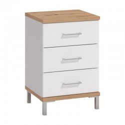 ΚΟΜΟΔΙΝΟ MONDEGO NO3F ARTISAN-ΛΕΥΚΗ ΛΑΚΑ 45x40x69εκ