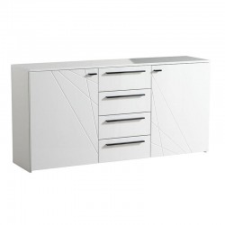 ΚΟΜΟΤΑ-ΜΠΟΥΦΕΣ KSANTI 3K4F ΛΕΥΚΗ-ΛΕΥΚΗ ΛΑΚΑ 163x40x80.5εκ