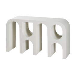 ΚΟΝΣΟΛΑ Fylliana Concretto ΛΕΥΚΟ ΜΕ ΥΦΗ ΤΣΙΜΕΝΤΟΥ ΧΡΩΜΑ 140x35x80εκ