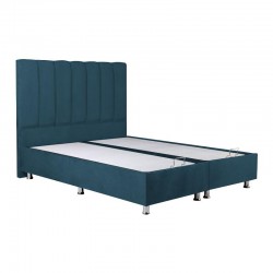 ΚΡΕΒΑΤΙ Elina BLUE RAF ΜΕ ΑΠΟΘΗΚΕΥΤΙΚΟ ΧΩΡΟ 208x162x130εκ ΓΙΑ ΣΤΡΩΜΑ 160x200εκ