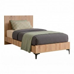 ΚΡΕΒΑΤΙ Fylliana Alicante NATURAL CANELLA OAK ΧΡΩΜΑ 130x210x110εκ (120x200)