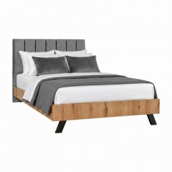 ΚΡΕΒΑΤΙ Fylliana Lorenzo ΑΝΘΡΑΚΙ ΧΡΩΜΑ 173x214x118εκ (160x200) FYLL-GOOD-CHOICE