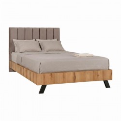 ΚΡΕΒΑΤΙ Fylliana Lorenzo TAUPE ΧΡΩΜΑ 173x214x118εκ (160x200) FYLL-GOOD-CHOICE