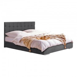 ΚΡΕΒΑΤΙ Fylliana "New Cagliari" ΓΚΡΙ ΧΡΩΜΑ 167x214x115εκ (160x200)