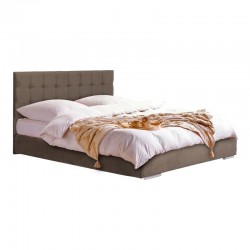 ΚΡΕΒΑΤΙ Fylliana "New Cagliari" ΜΠΕΖ ΚΑΦΕ ΧΡΩΜΑ 129x214x115εκ (120x200)