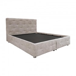 ΚΡΕΒΑΤΙ ΜΕ ΠΑΤΩΜΑ Fylliana Libert ΜΠΕΖ ΧΡΩΜΑ 170x220x110εκ