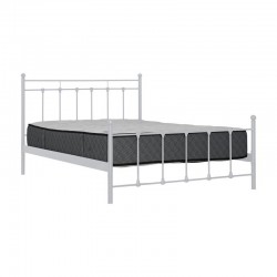 ΚΡΕΒΑΤΙ ΣΙΔΕΡΕΝΙΟ Fylliana ASTRA ΜΠΕΖ ΧΡΩΜΑ 168x208x86εκ (160x200)