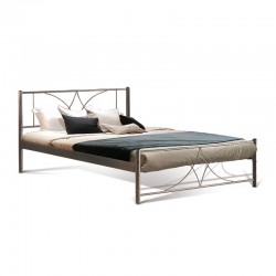 ΚΡΕΒΑΤΙ ΣΙΔΕΡΕΝΙΟ Fylliana DIAGORAS ΚΑΦΕ 140x200εκ