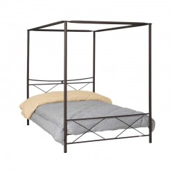 ΚΡΕΒΑΤΙ ΣΙΔΕΡΕΝΙΟ ΜΕ ΟΥΡΑΝΟ Arion ΚΑΦΕ 120x200εκ