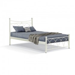 ΚΡΕΒΑΤΙ ΣΙΔΕΡΕΝΙΟ Fylliana ΜΠΕΖ HERMES 120x200εκ