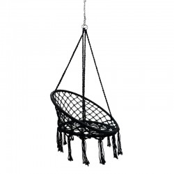 ΚΡΕΜΑΣΤΗ ΚΟΥΝΙΑ-ΑΙΩΡΑ Nala ΜΑΥΡΟ 80x80x125εκ