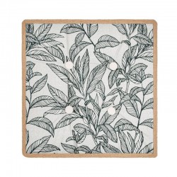 ΜΑΞΙΛΑΡΙ ΚΑΡΕΚΛΑΣ Fylliana Opulent ΜΠΕΖ-ΜΑΥΡΟ ΧΡΩΜΑ 40x40x8εκ