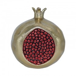 ΜΕΤΑΛΛΙΚΟ ΔΙΑΚΟΣΜΗΤΙΚΟ ΡΟΔΙ Fylliana Pomegranate ΧΡΥΣΟ-ΚΟΚΚΙΝΟ ΧΡΩΜΑ 15x13x16εκ