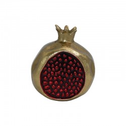 ΜΕΤΑΛΛΙΚΟ ΔΙΑΚΟΣΜΗΤΙΚΟ ΡΟΔΙ Fylliana Pomegranate ΧΡΥΣΟ-ΚΟΚΚΙΝΟ ΧΡΩΜΑ 8x10x11εκ