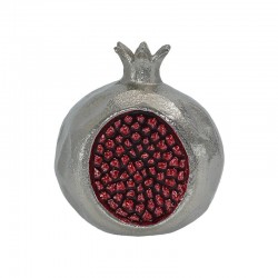 ΜΕΤΑΛΛΙΚΟ ΔΙΑΚΟΣΜΗΤΙΚΟ ΡΟΔΙ Fylliana Pomegranate ΝΙΚΕΛ-ΚΟΚΚΙΝΟ ΧΡΩΜΑ 13x10x13εκ