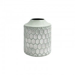 ΜΕΤΑΛΛΙΚΟ ΕΠΙΤΡΑΠΕΖΙΟ ΔΙΑΚΟΣΜΗΤΙΚΟ ΒΑΖΟ Fylliana FL364 MINT-ΛΕΥΚΟ ΧΡΩΜΑ 19x23εκ