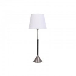 ΜΕΤΑΛΛΙΚΟ ΕΠΙΤΡΑΠΕΖΙΟ ΦΩΤΙΣΤΙΚΟ Fylliana FL4048 ΛΕΥΚΟ ΚΑΠΕΛΟ ΜΕ ΑΣΗΜΙ-ΜΑΥΡH ΒΑΣΗ 28x73εκ E27