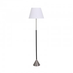 ΜΕΤΑΛΛΙΚΟ ΦΩΤΙΣΤΙΚΟ ΔΑΠΕΔΟΥ Fylliana FL4049 ΛΕΥΚΟ ΚΑΠΕΛΟ ΜΕ ΑΣΗΜΙ-ΜΑΥΡH ΒΑΣΗ 35x152εκ E27