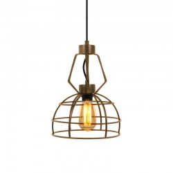 ΜΕΤΑΛΛΙΚΟ ΜΟΝΟΦΩΤΟ Fylliana Cell ΜΠΡΟΝΖΕ ΧΡΩΜΑ 25x35εκ E27 sls