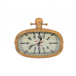 ΜΕΤΑΛΛΙΚΟ ΡΟΛΟΙ Fylliana ΟΒΑΛ ΧΡΥΣΟ 35x6x41εκ