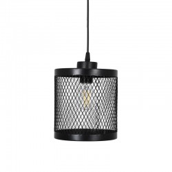 ΜΟΝΟΦΩΤΟ ΜΕΤΑΛΛΙΚΟ ΦΩΤΙΣΤΙΚΟ ΟΡΟΦΗΣ Fylliana ΜΕ ΚΑΠΕΛΟ ΠΛΕΓΜΑ ΜΑΥΡΟ ΧΡΩΜΑ 18x20εκ Ε27