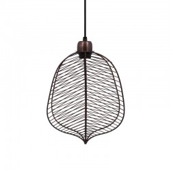 ΜΟΝΟΦΩΤΟ ΜΕΤΑΛΛΙΚΟ Fylliana Leaf COPPER ΧΡΩΜΑ ΜΠΡΟΝΖΕ 25x13x38εκ sls