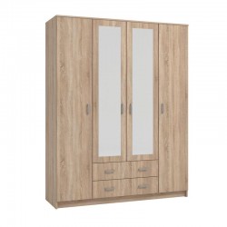 ΝΤΟΥΛΑΠΑ HANA 4K2F2O SONOMA 160x52x205εκ