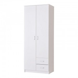 ΝΤΟΥΛΑΠΑ HANA ΛΕΥΚΟ ΧΡΩΜΑ 2K3P2F 80x52x205εκ