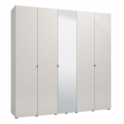ΝΤΟΥΛΑΠΑ LUCCA 5K1O h227 CASHMERE-ΛΕΥΚΟ ΧΡΩΜΑ 224x57x227εκ